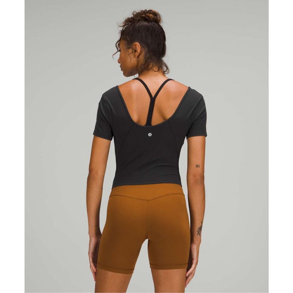 Lululemon Align T-shirt Tee  size S Black - Picture 2 of 8